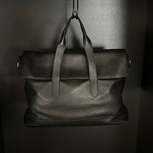 Coach pebble leather messenger bag